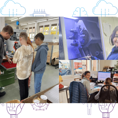 Zukunftstag 2024 at Digitel in Volketswil, Switzerland