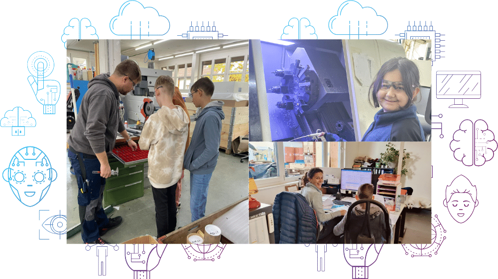 Zukunftstag 2024 at Digitel in Volketswil, Switzerland